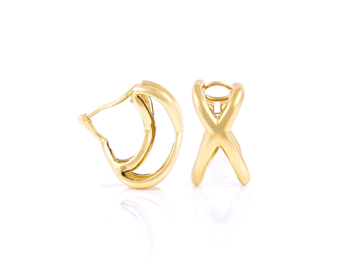 Vintage 1980s Tiffany & Co. Gold X Earrings