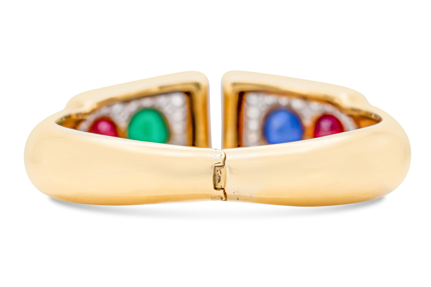 Vintage 1970s David Webb Multi-Gem Cuff Bracelet