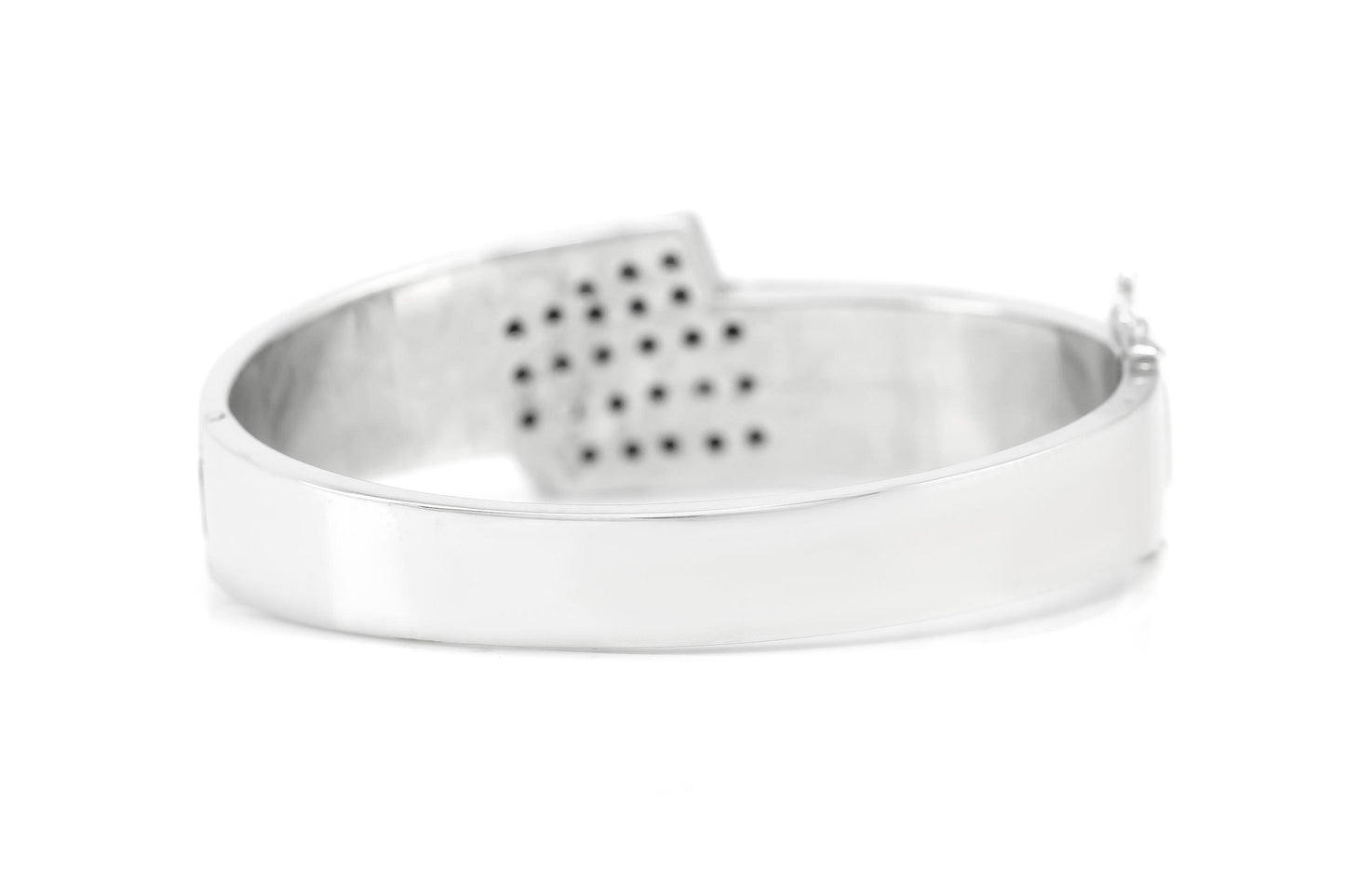 White Gold Bangle Bracelet with 2.00 Carats of Diamonds