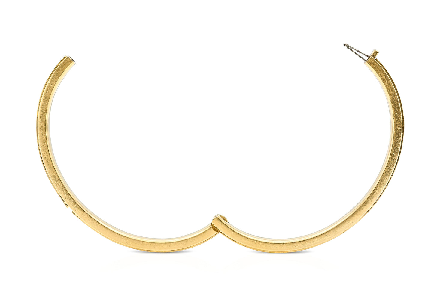 Tiffany & Co. T Hinged Bangle Bracelet with Diamonds