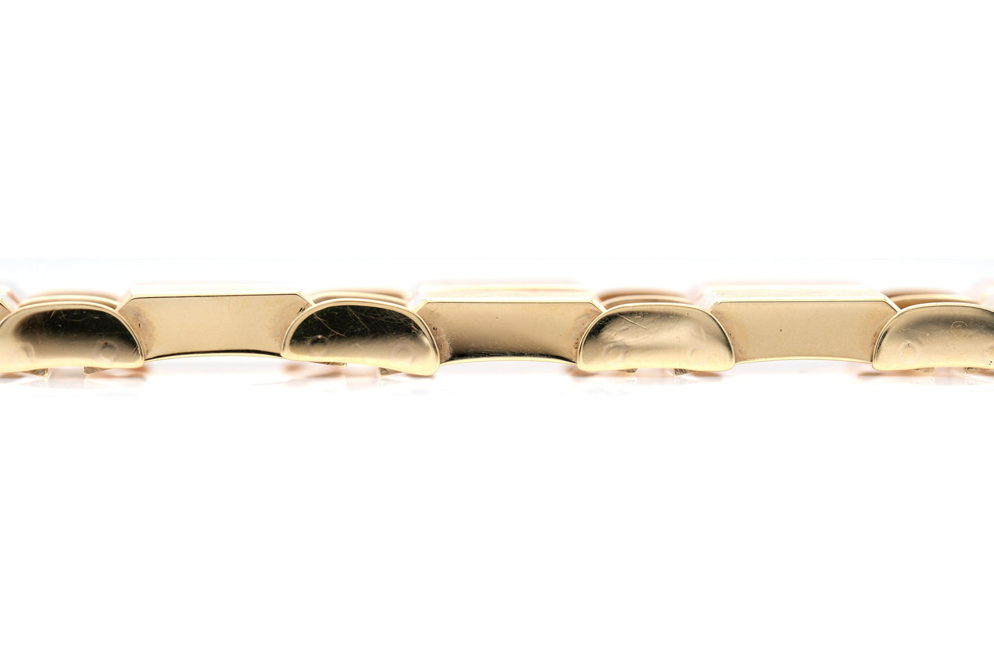 Vintage 1940s Retro Two-Toned Square Link Bracelet