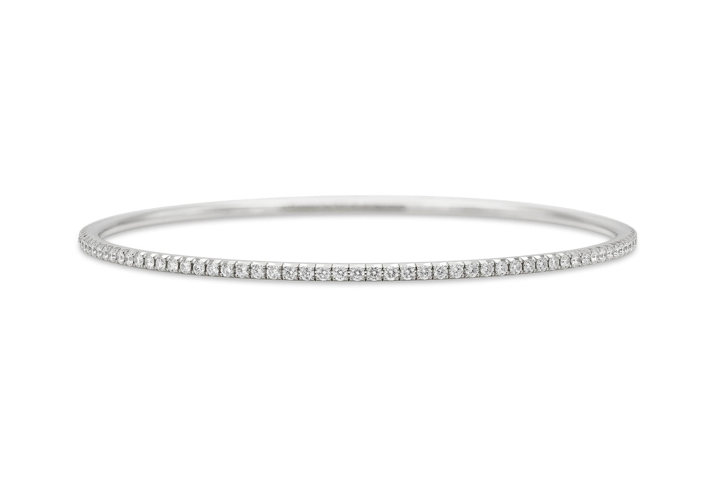 Tiffany & Co. "Metro" White Gold Bangle Bracelet