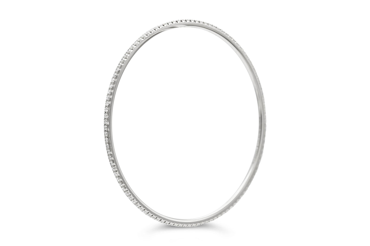 Tiffany & Co. "Metro" White Gold Bangle Bracelet