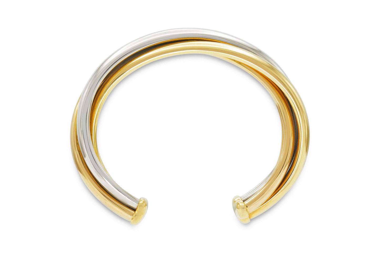 Vintage 1990s Cartier Trinity Tricolor Cuff