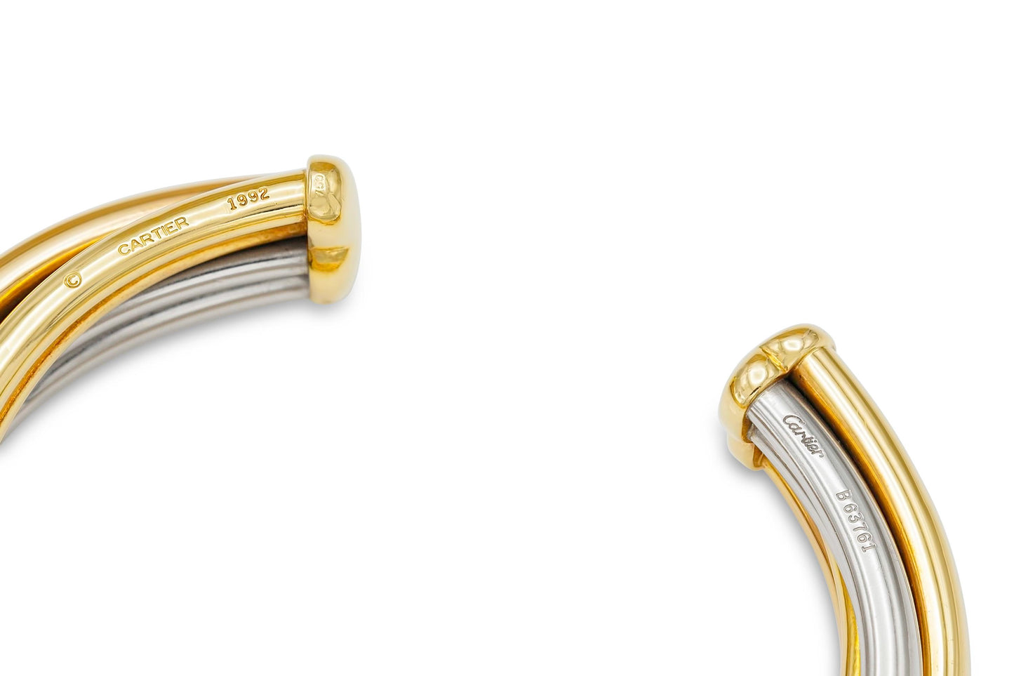 Vintage 1990s Cartier Trinity Tricolor Cuff