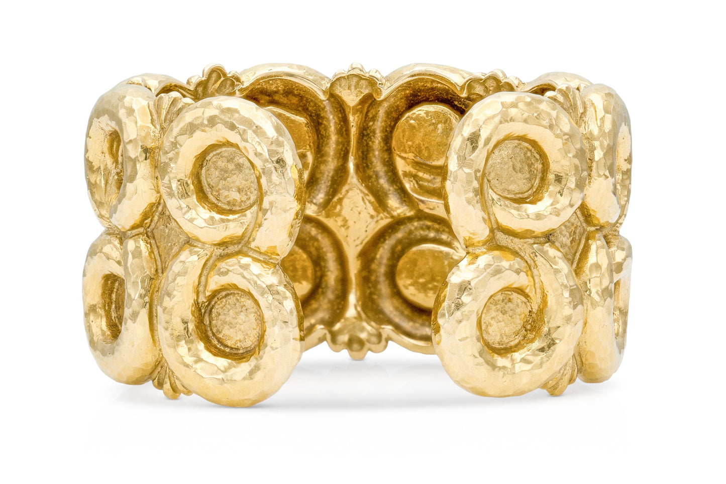 Vintage 1960s David Webb Gold Swirl Cuff Bracelet