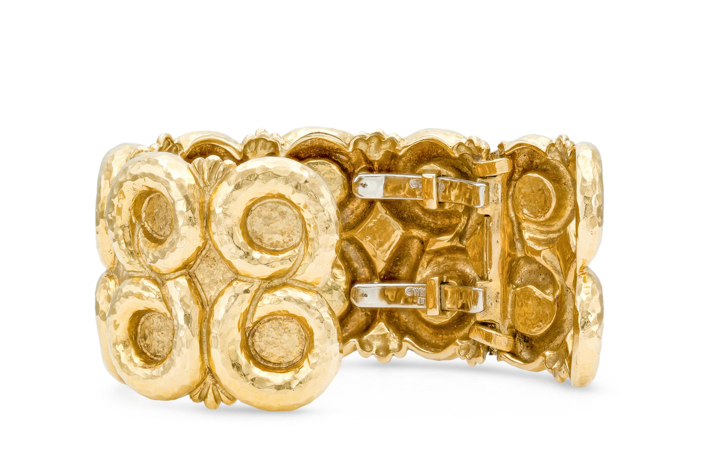 Vintage 1960s David Webb Gold Swirl Cuff Bracelet