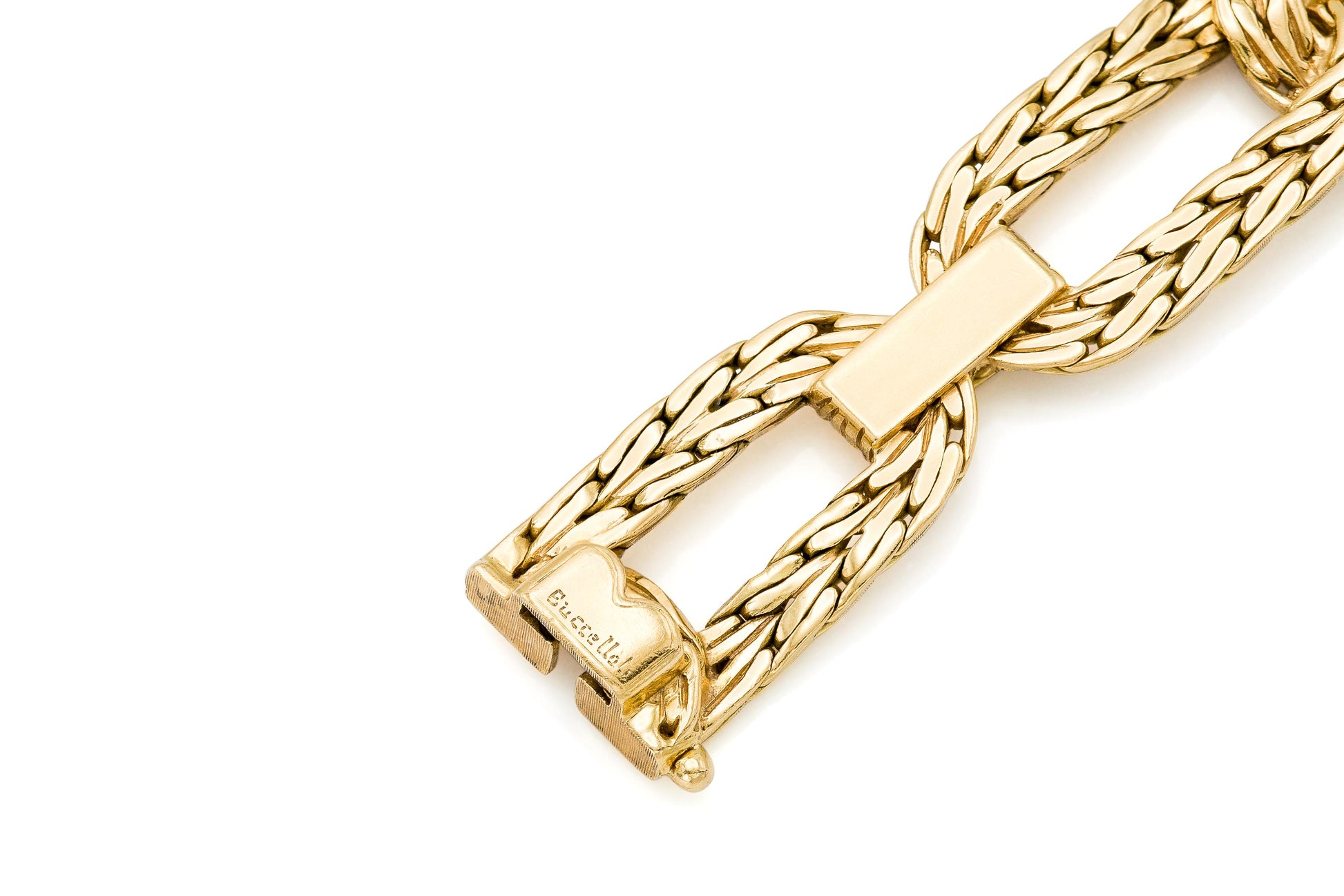 Vintage 1990s Buccellati Braided Gold Link Bracelet