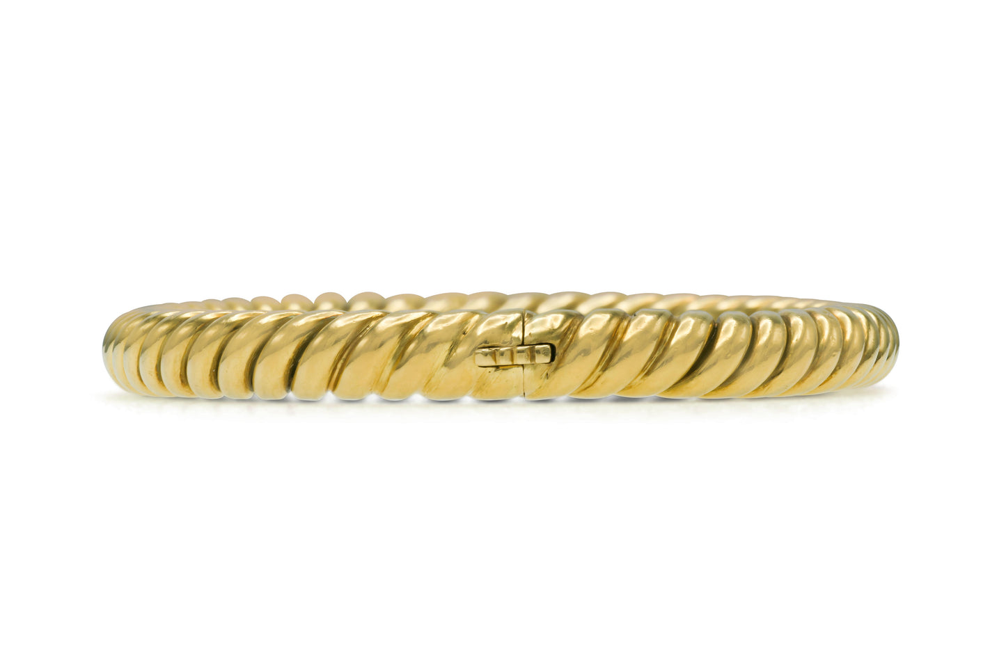Vintage 1980s Gold Twist Bangle Bracelet