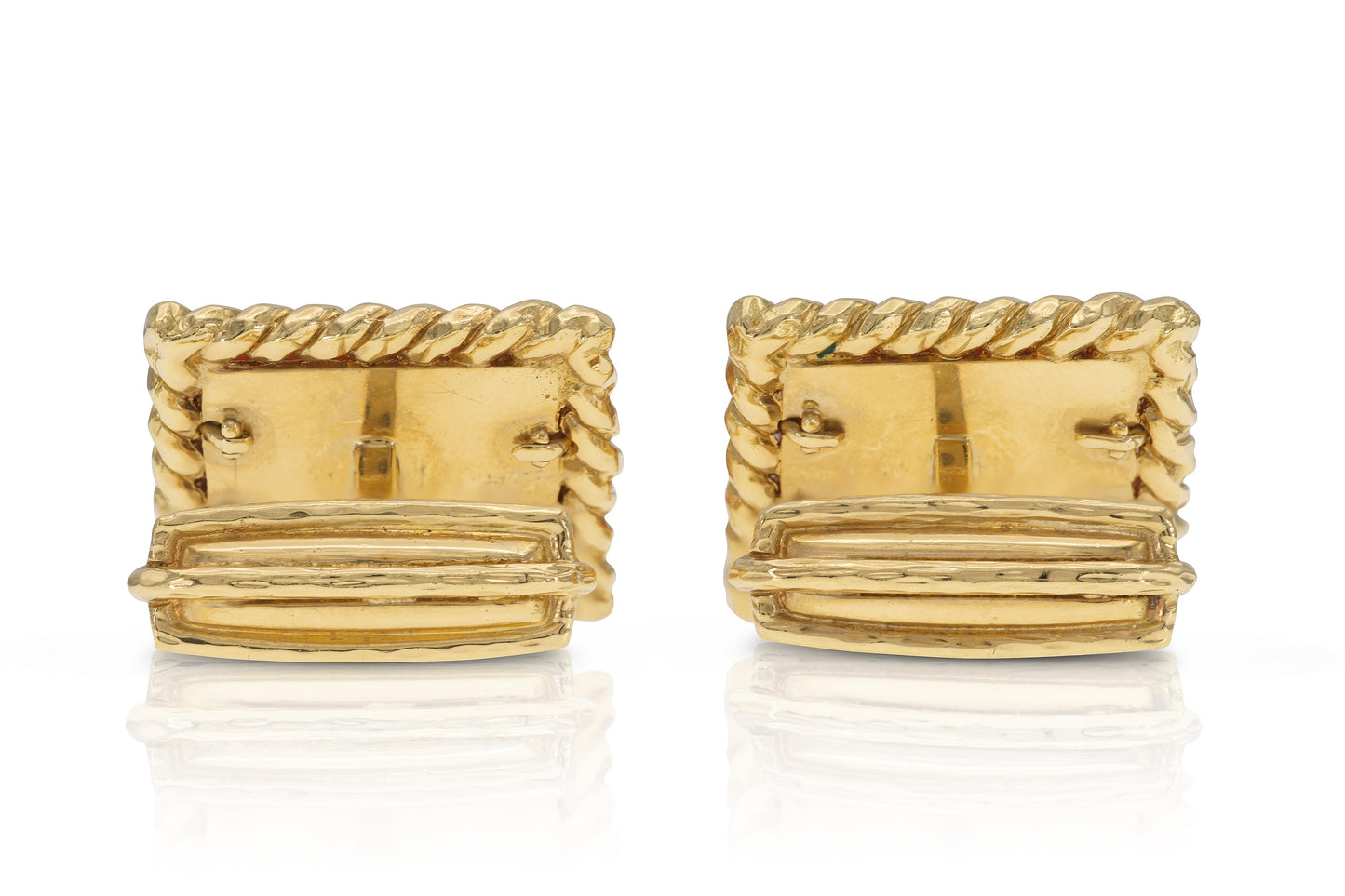 Vintage 1970s David Webb Coral Cufflinks