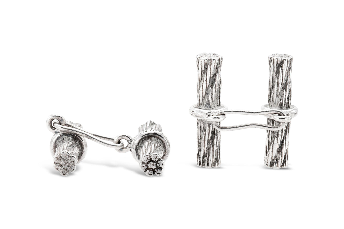 Vintage 1960s Hermes Silver Cufflinks