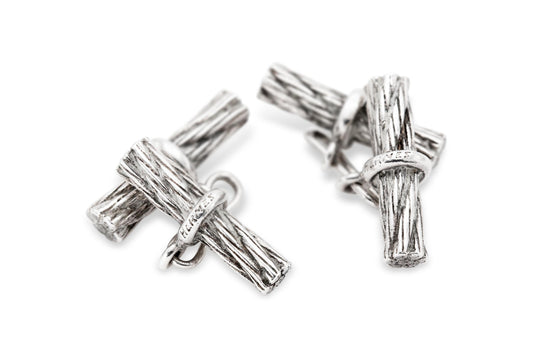 Vintage 1960s Hermes Silver Cufflinks