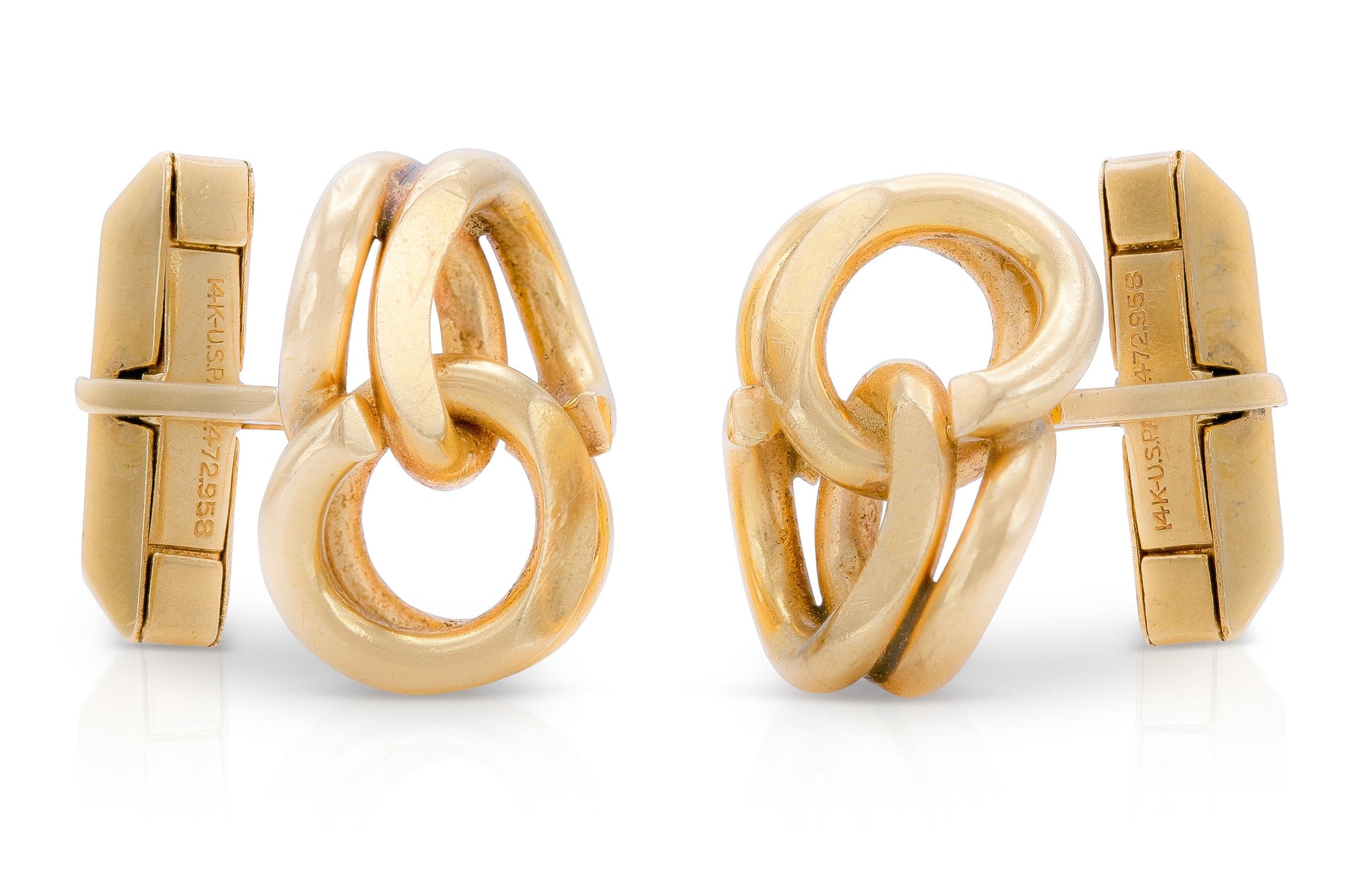 Vintage 1950s Gold Link Cufflinks