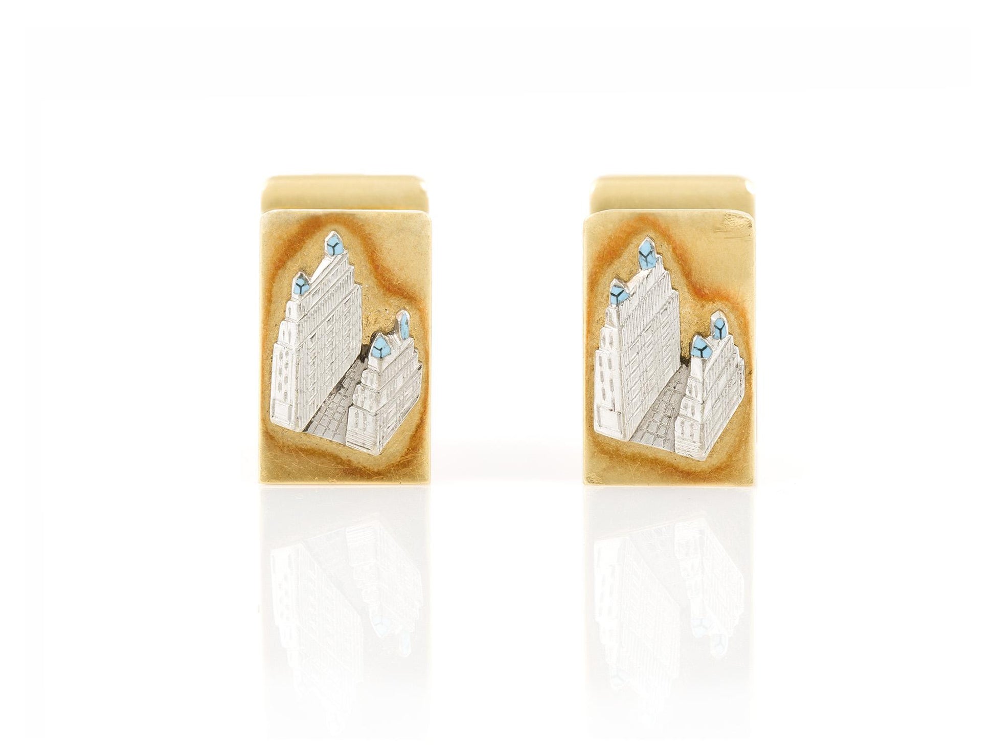 Vintage 1980s Asprey Houses of Parliament Cufflinks