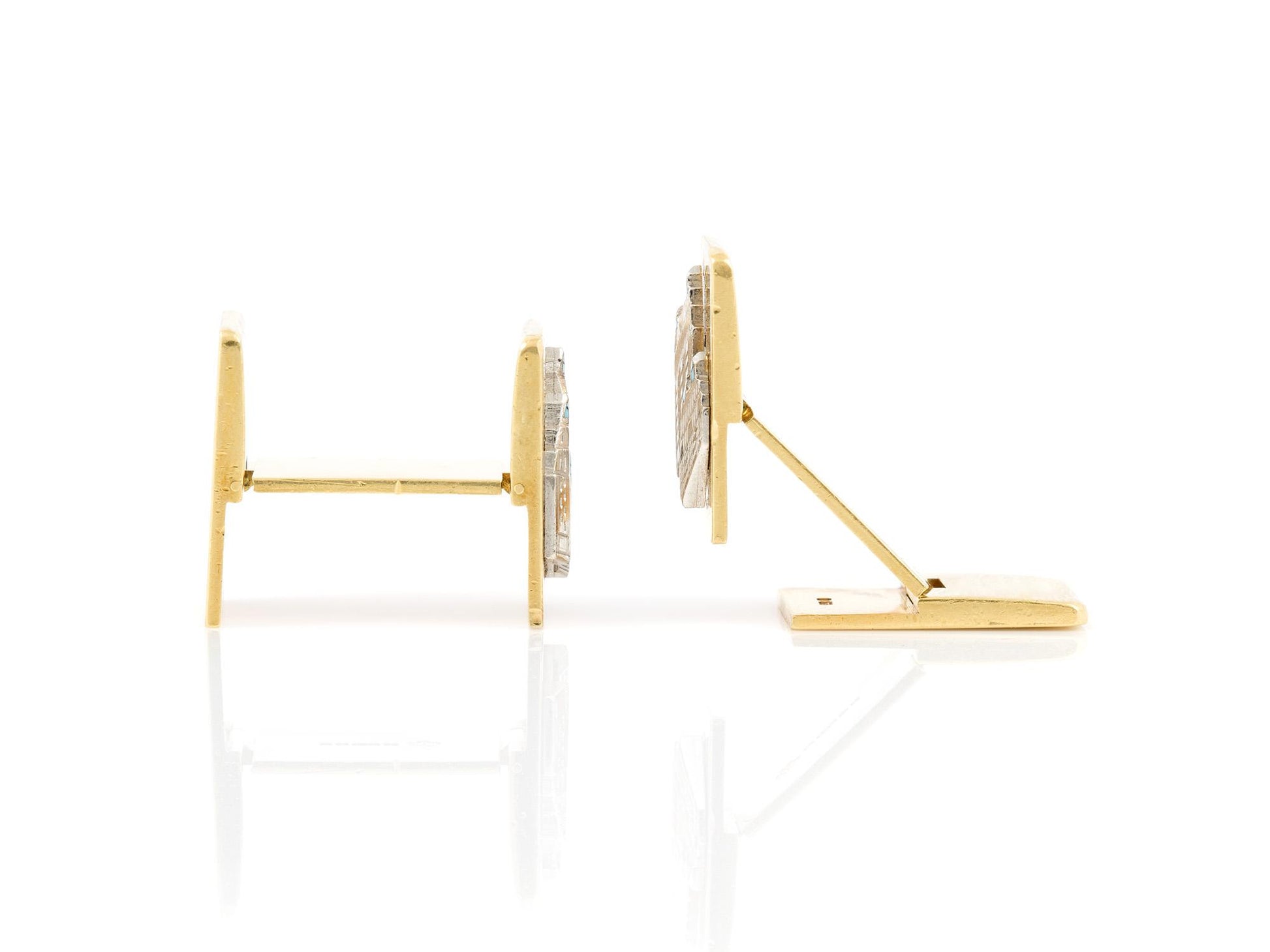 Vintage 1980s Asprey Houses of Parliament Cufflinks