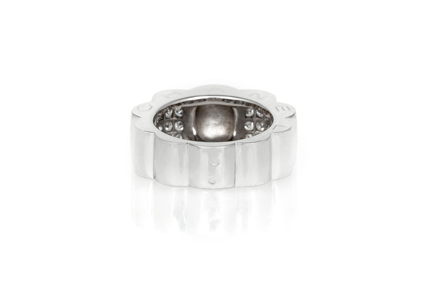 Chanel Profil De Camelia Ring with Diamonds