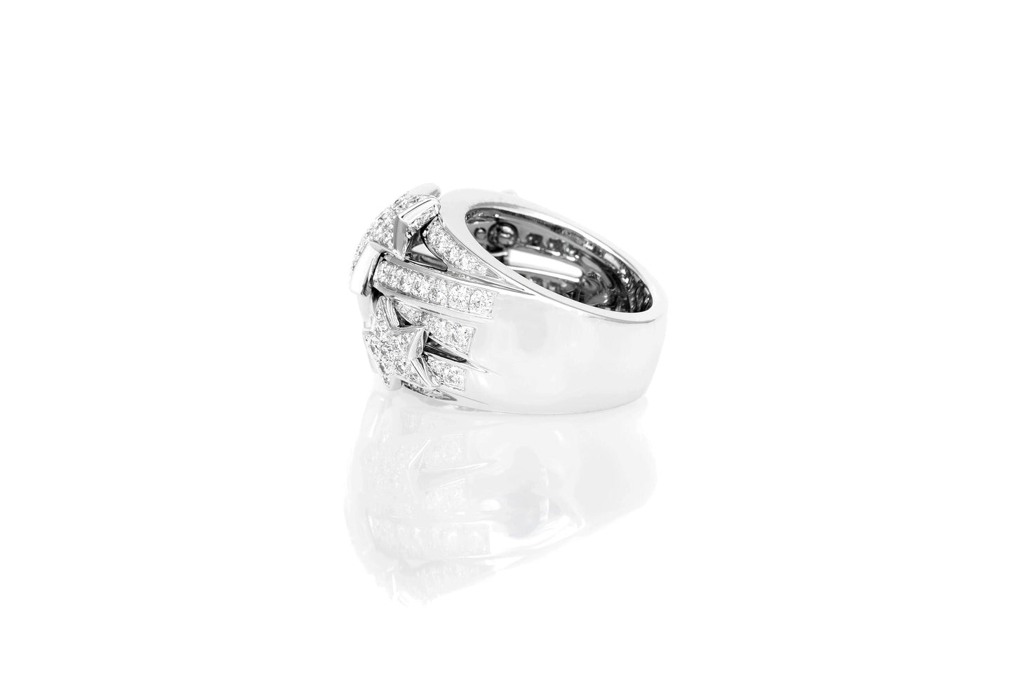 Chanel Comete Diamond Star Dome Ring