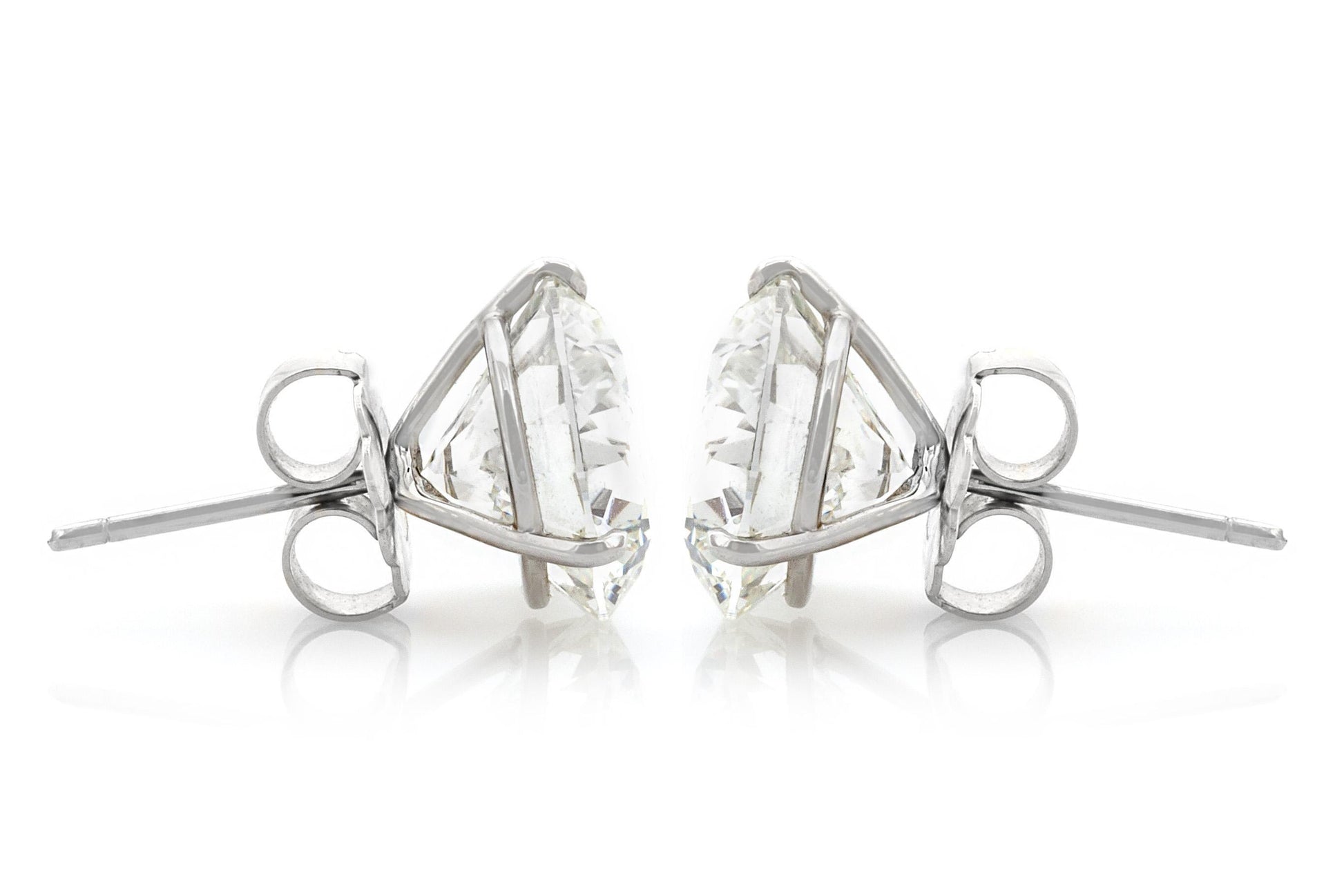 16.08 Carat Round Brilliant Cut Diamond Stud Earrings