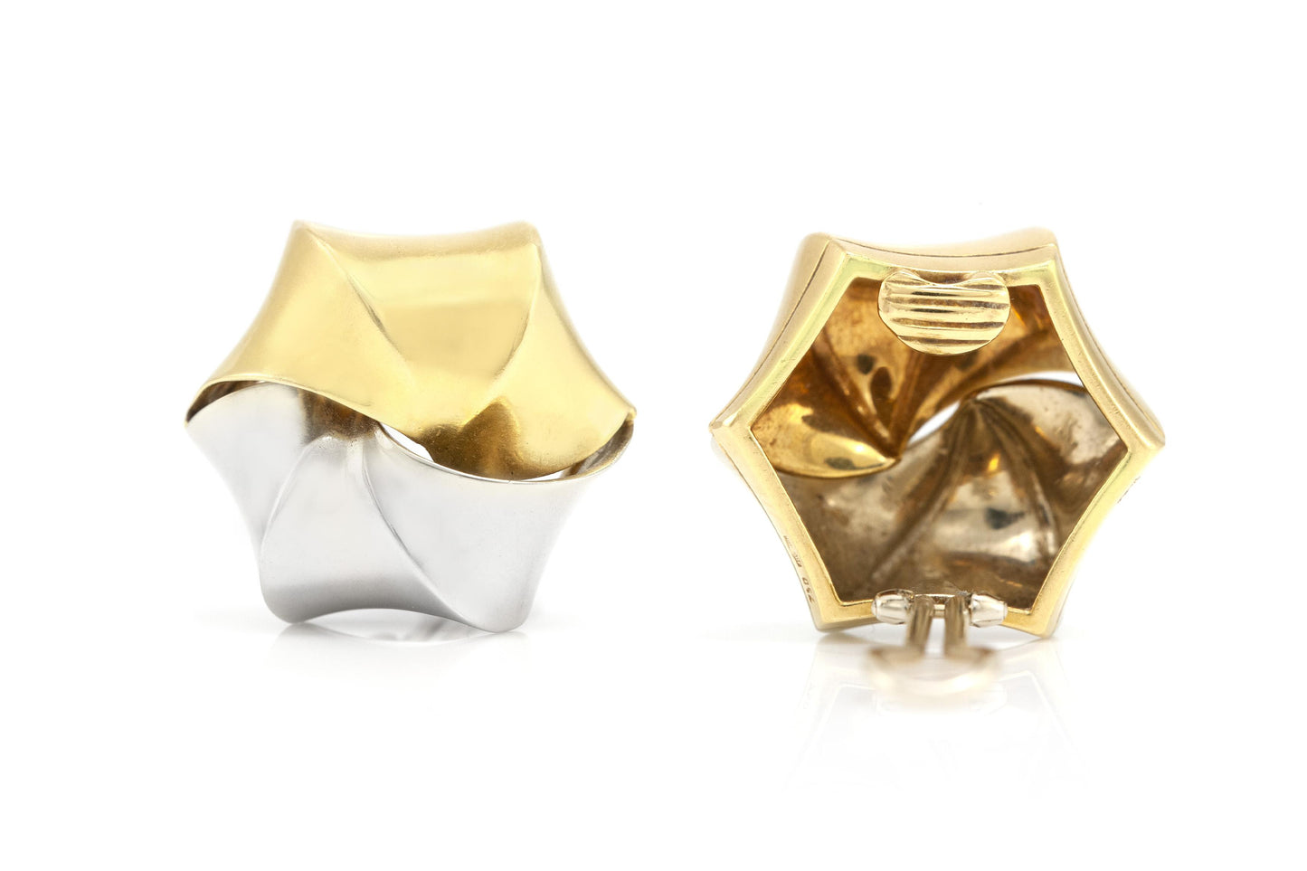 Vintage 1980s Pomellato Two-Toned Earrings