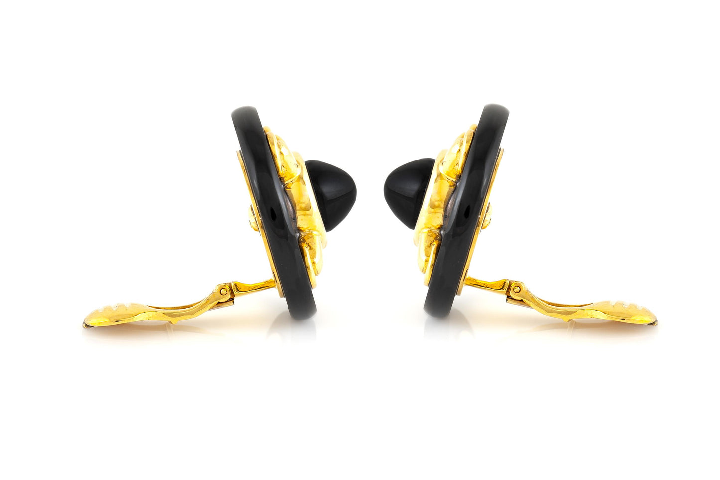 Vintage 1970s Aldo Cipullo Onyx Earrings