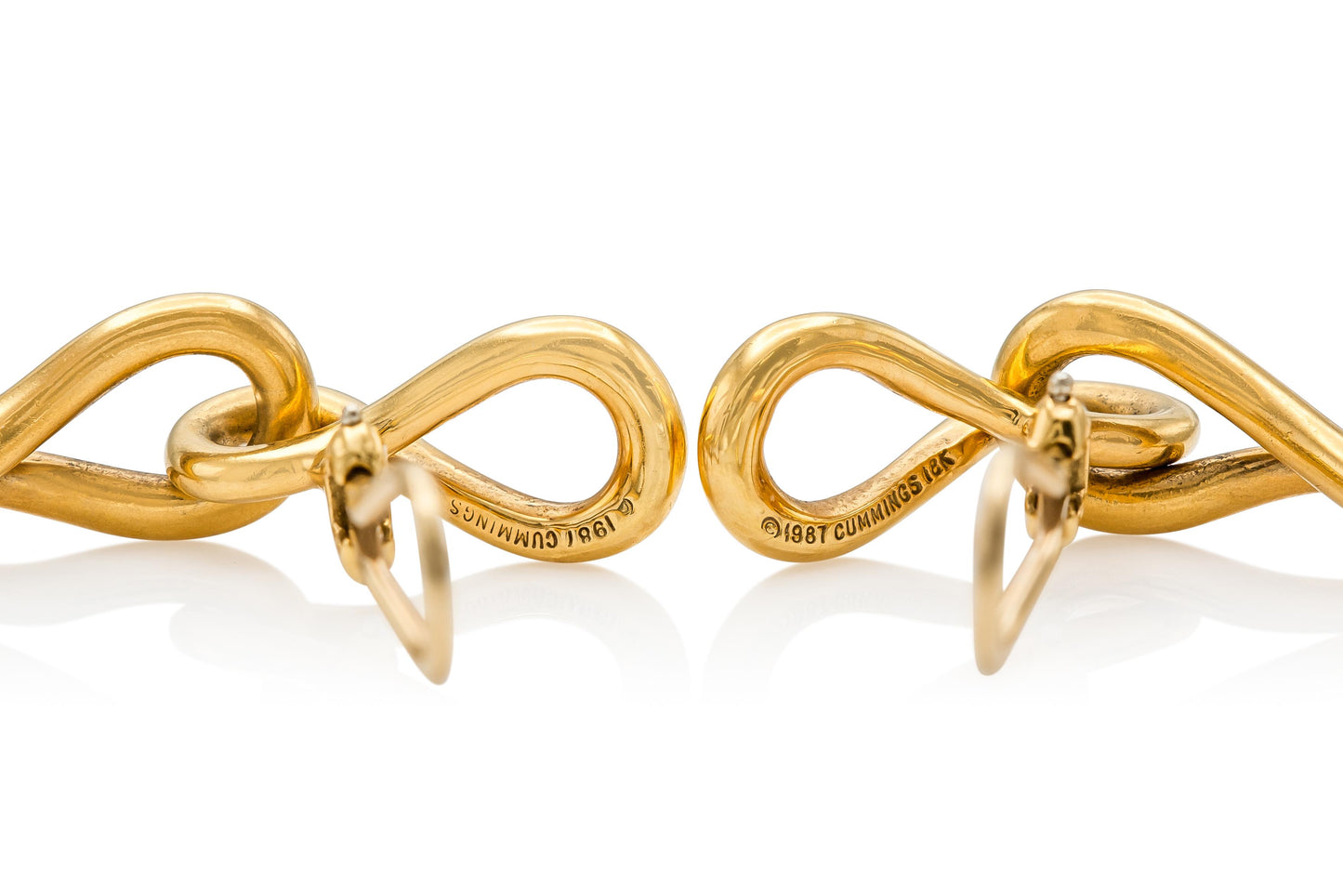 Vintage 1980s Tiffany & Co. Angela Cummings Twisted Link Earrings