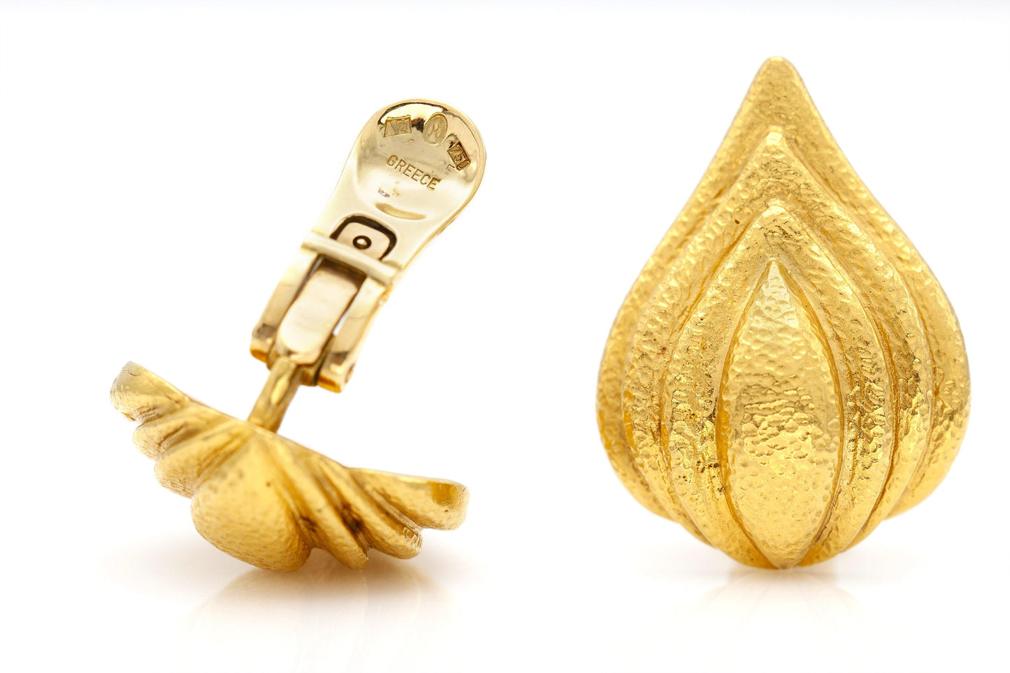 Vintage 1960s Lalaounis Gold Earrings