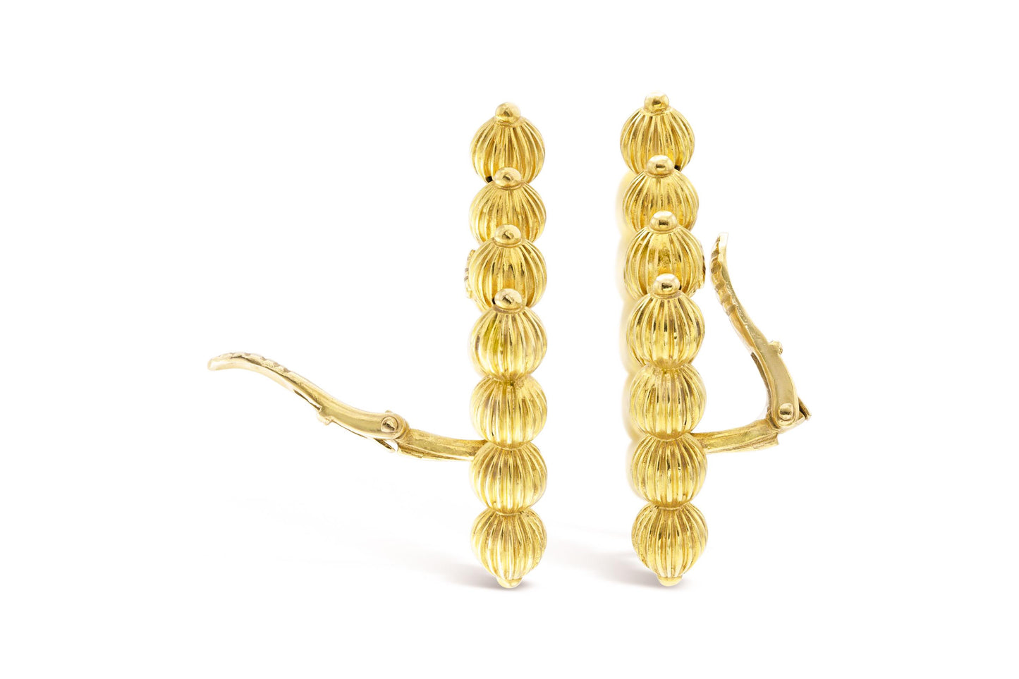 Vintage 1960s Lalaounis Gold Bubbles Earrings