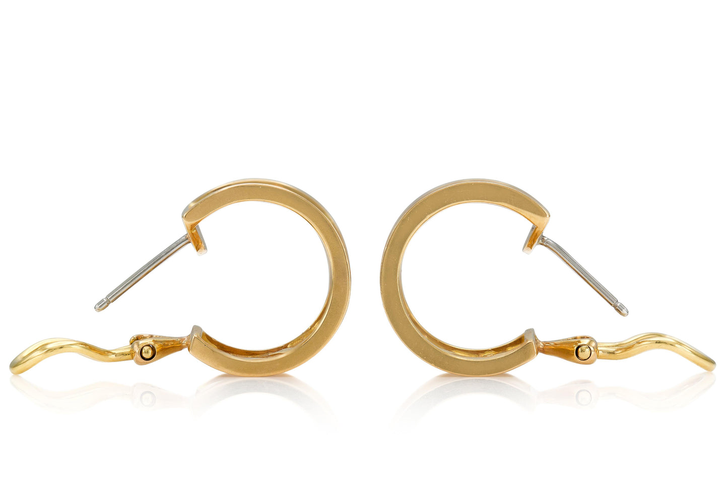 Verdura Gold Cage Huggie Earrings