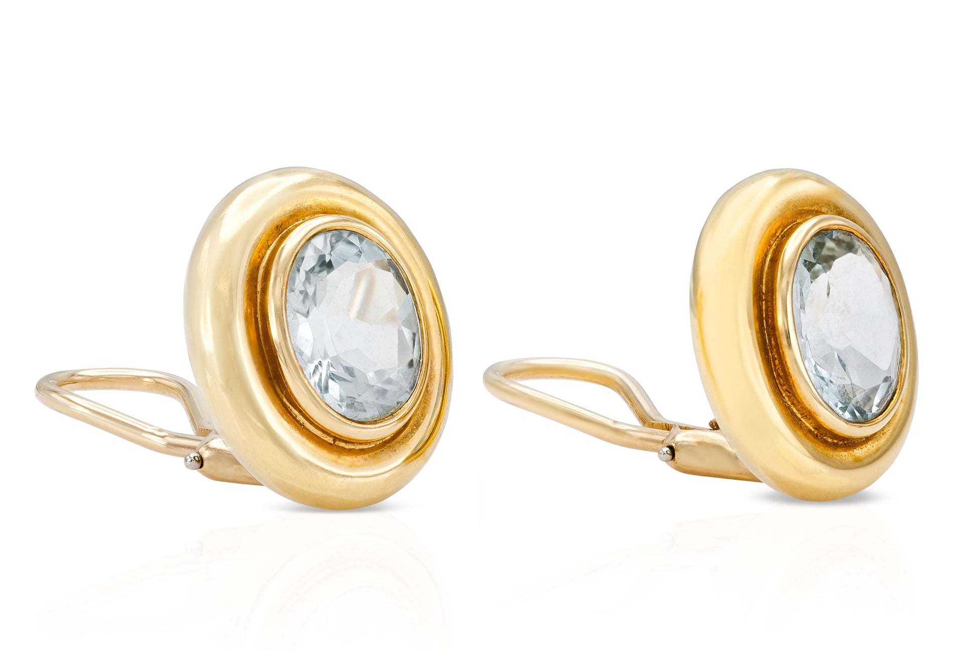 Vintage 1980s 10.00 Carat Aquamarine Earrings