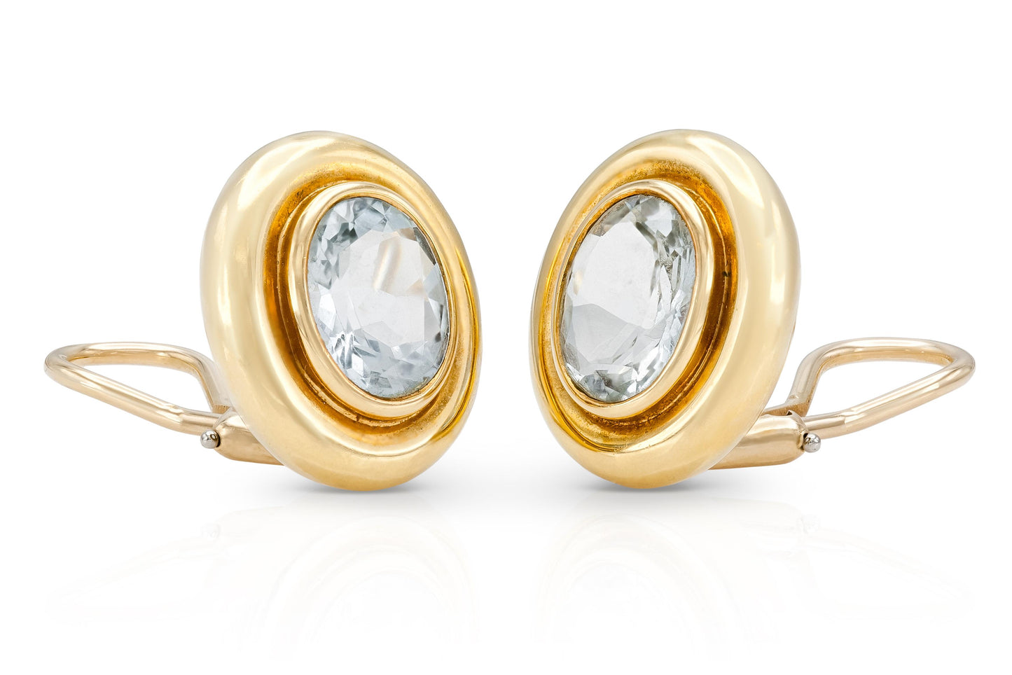 Vintage 1980s 10.00 Carat Aquamarine Earrings
