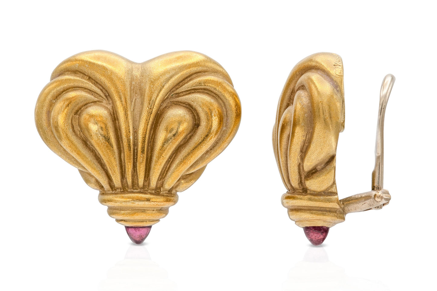 Vahe Naltchayan Gold Heart Earrings
