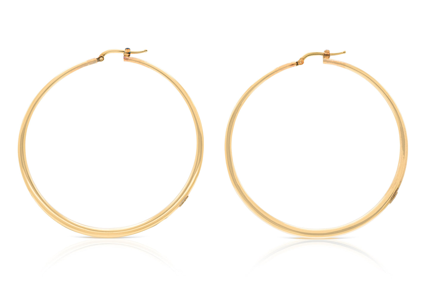 Roberto Coin Gold Curved Hoop Earrings