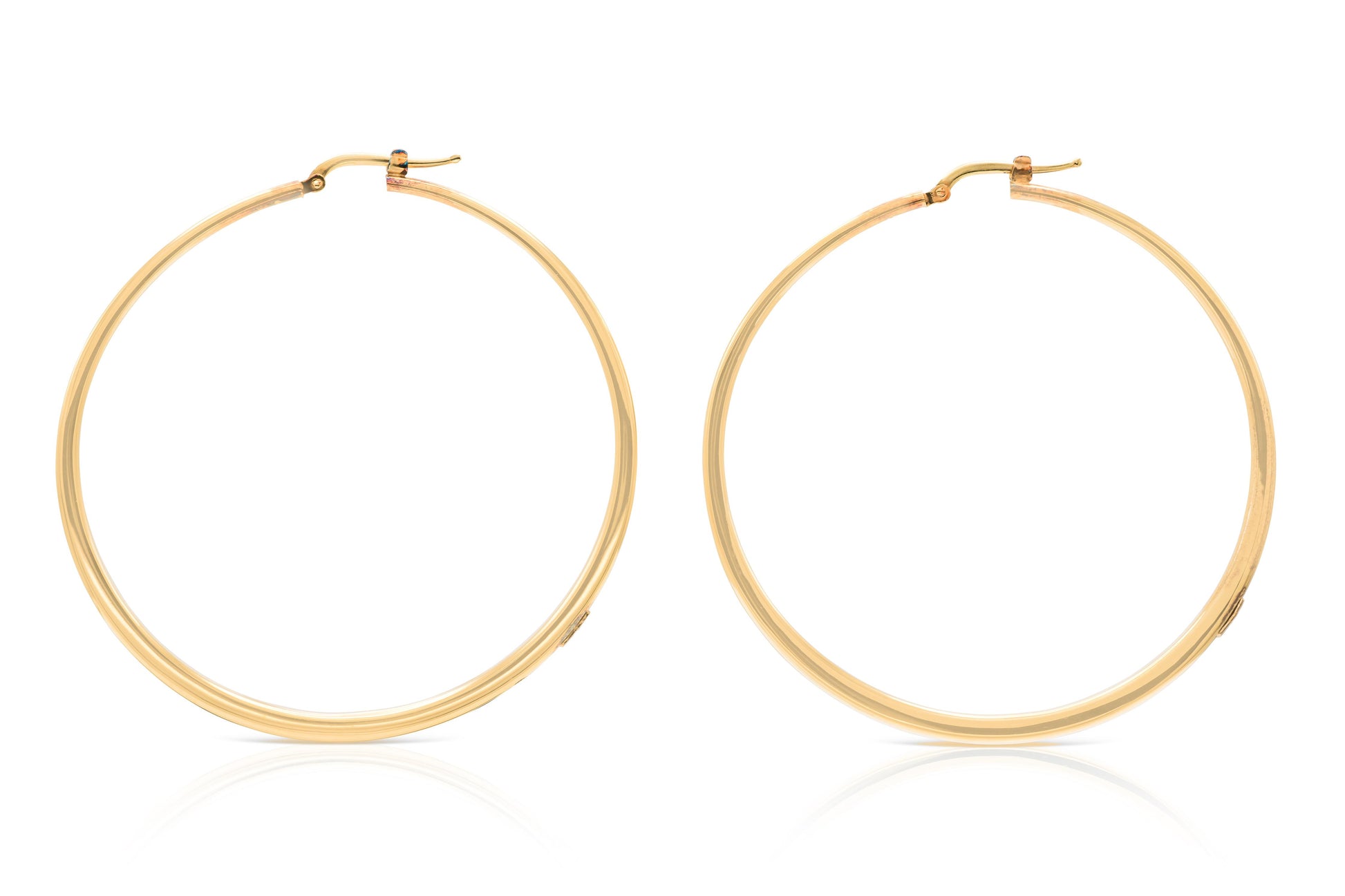 Roberto Coin Gold Curved Hoop Earrings