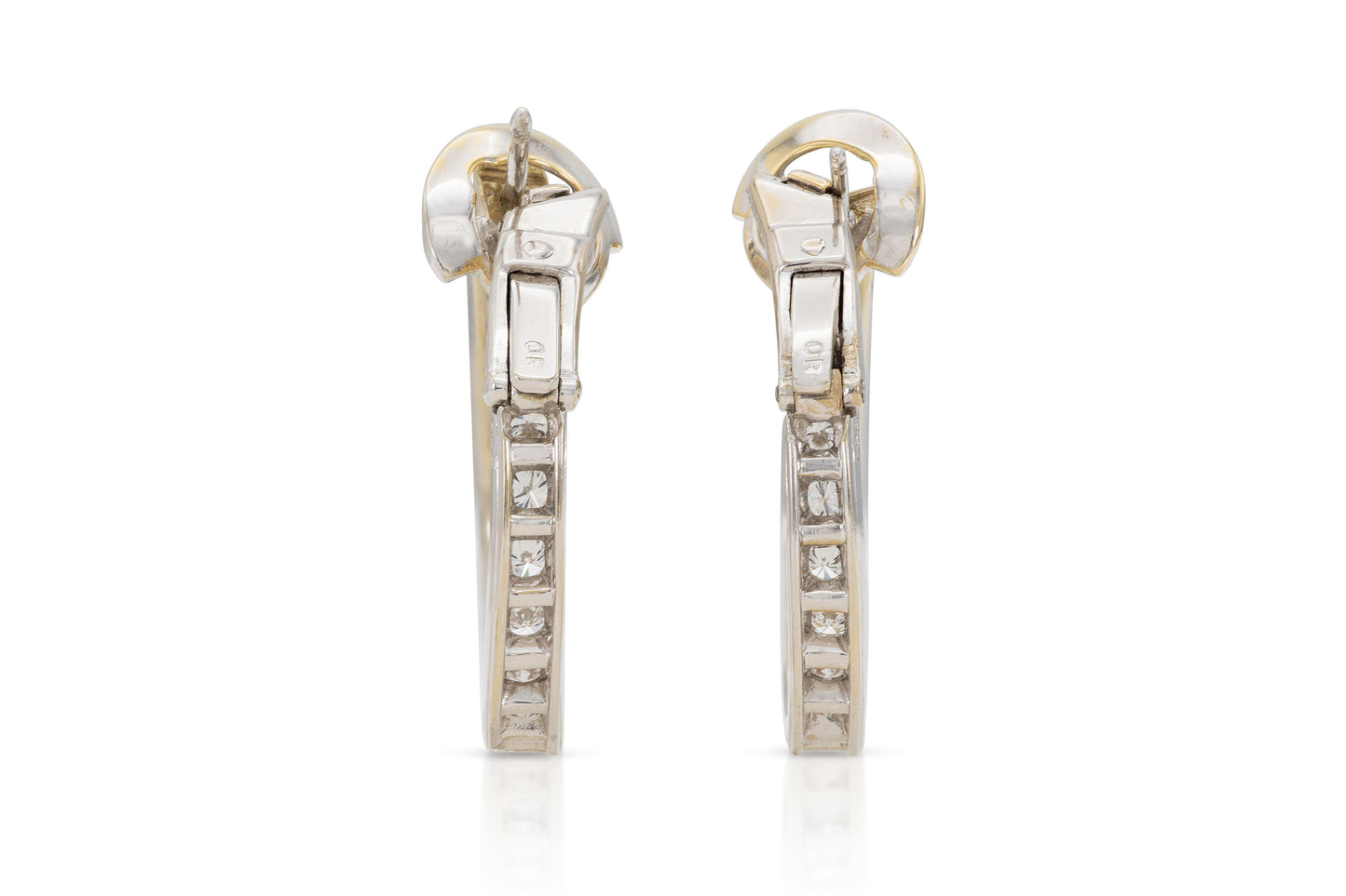Van Cleef & Arpels 4.00 Carat Diamond Hoop Earrings