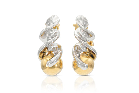 Marina B Two-Toned Fusulli Earrings