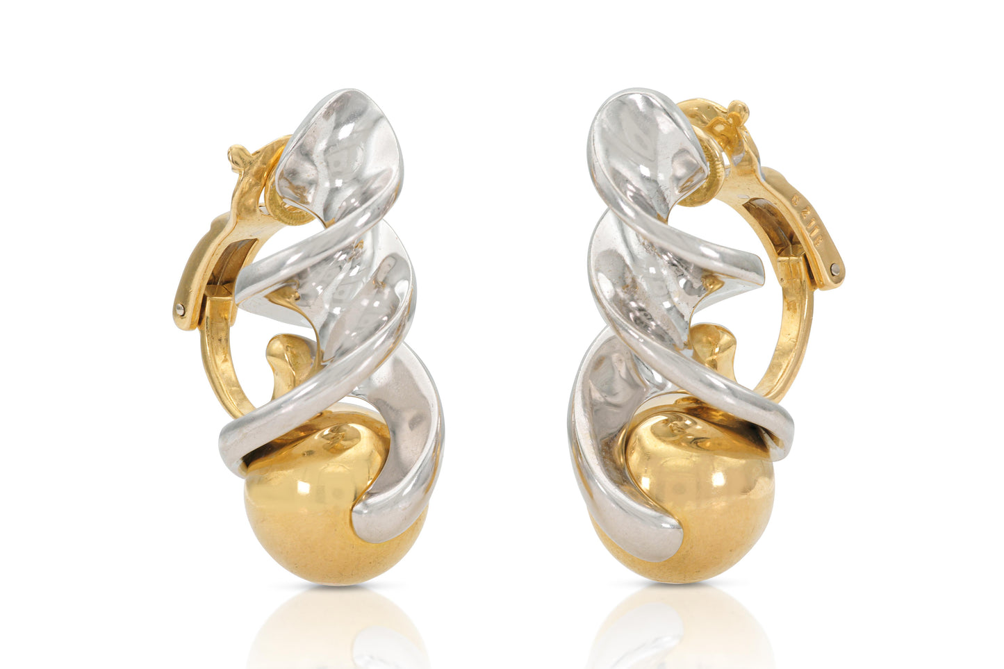 Marina B Two-Toned Fusulli Earrings