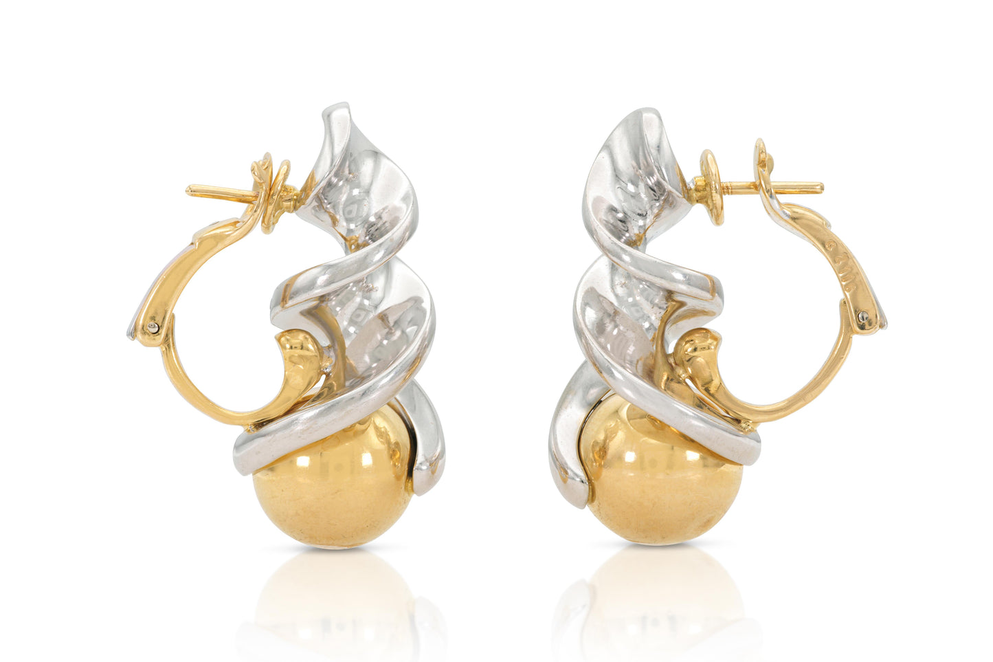 Marina B Two-Toned Fusulli Earrings