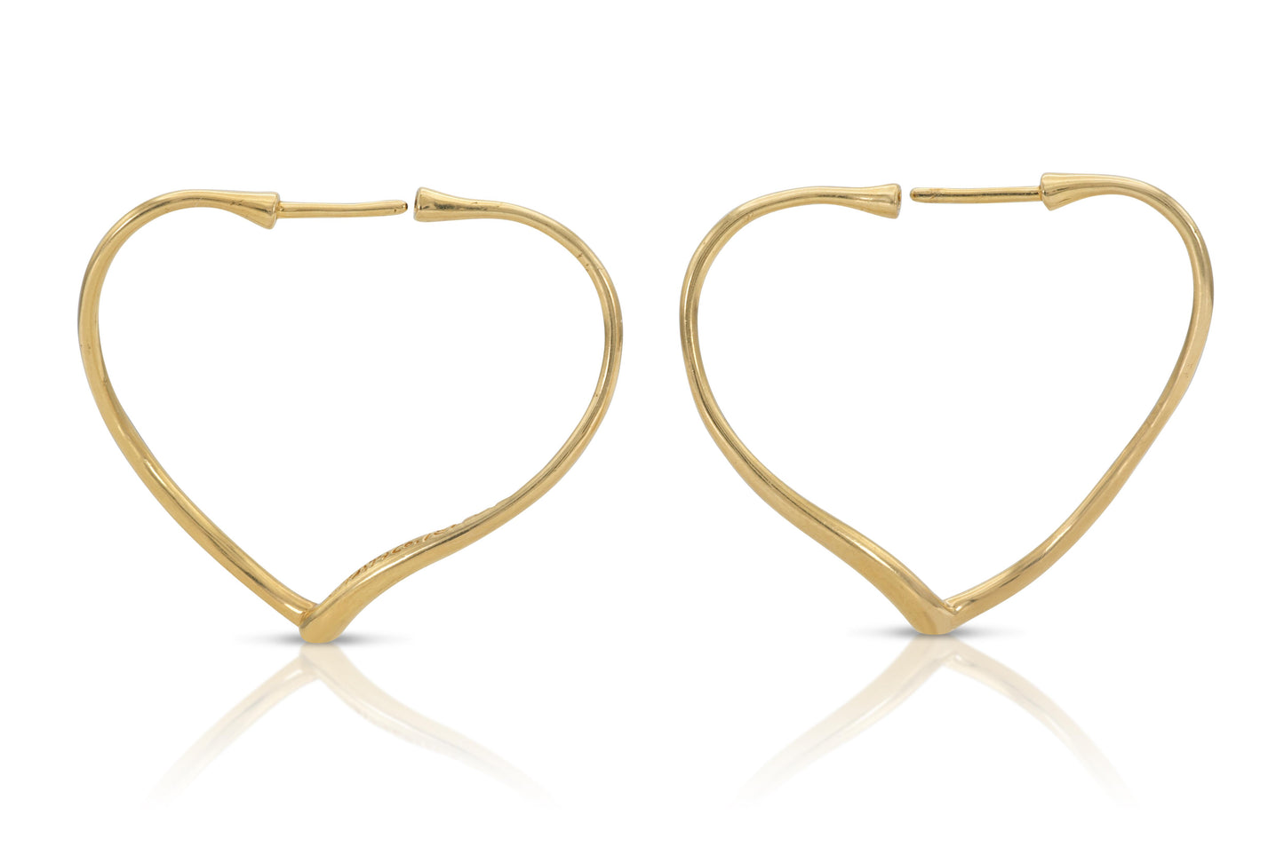 Tiffany & Co. Elsa Peretti Open Heart Hoop Earrings
