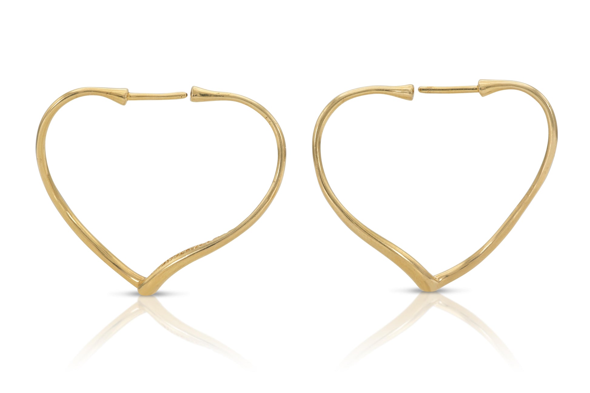 Tiffany & Co. Elsa Peretti Open Heart Hoop Earrings