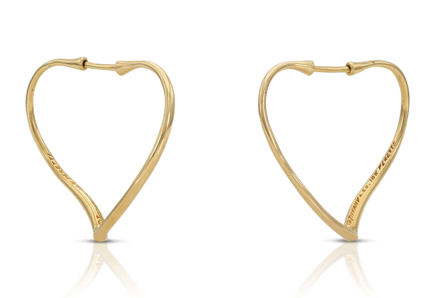 Tiffany & Co. Elsa Peretti Open Heart Hoop Earrings