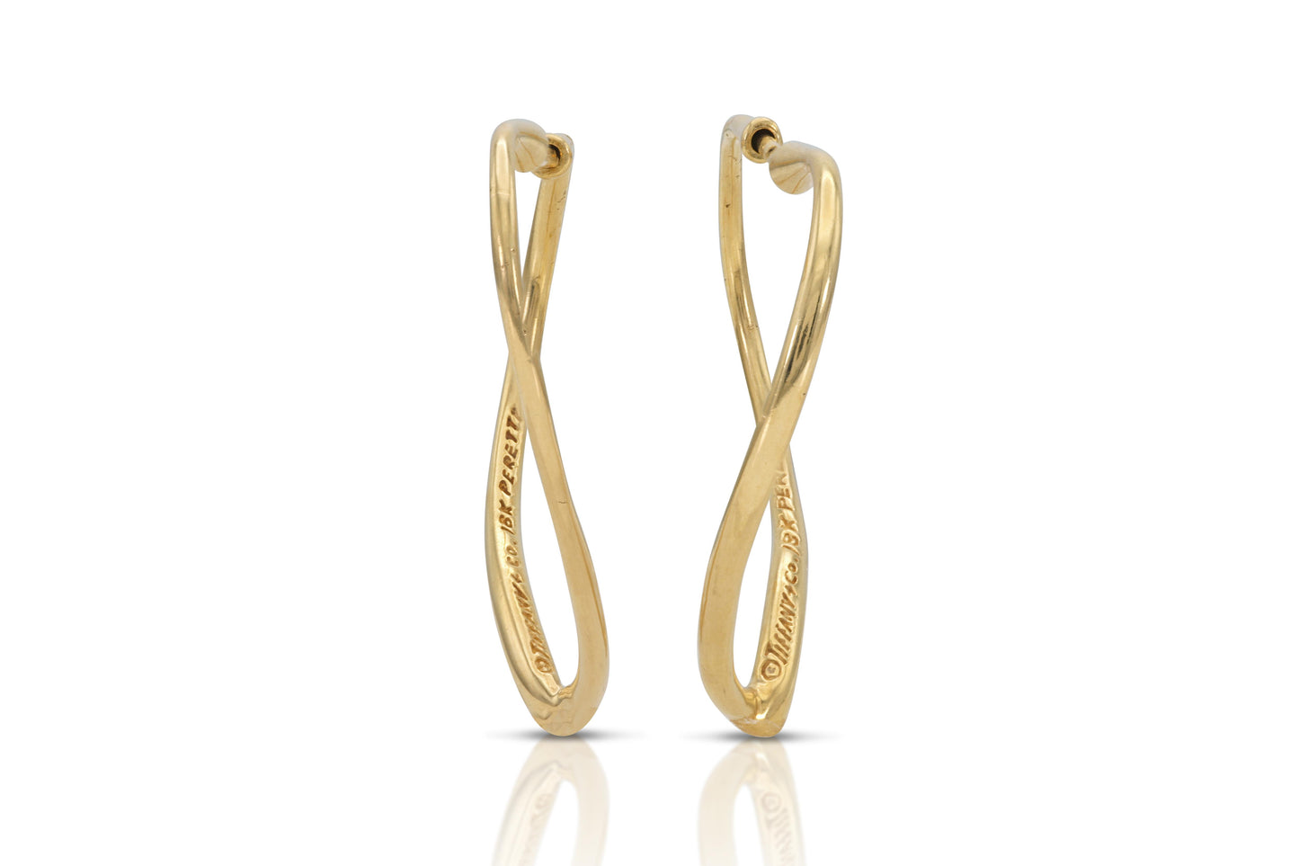 Tiffany & Co. Elsa Peretti Open Heart Hoop Earrings