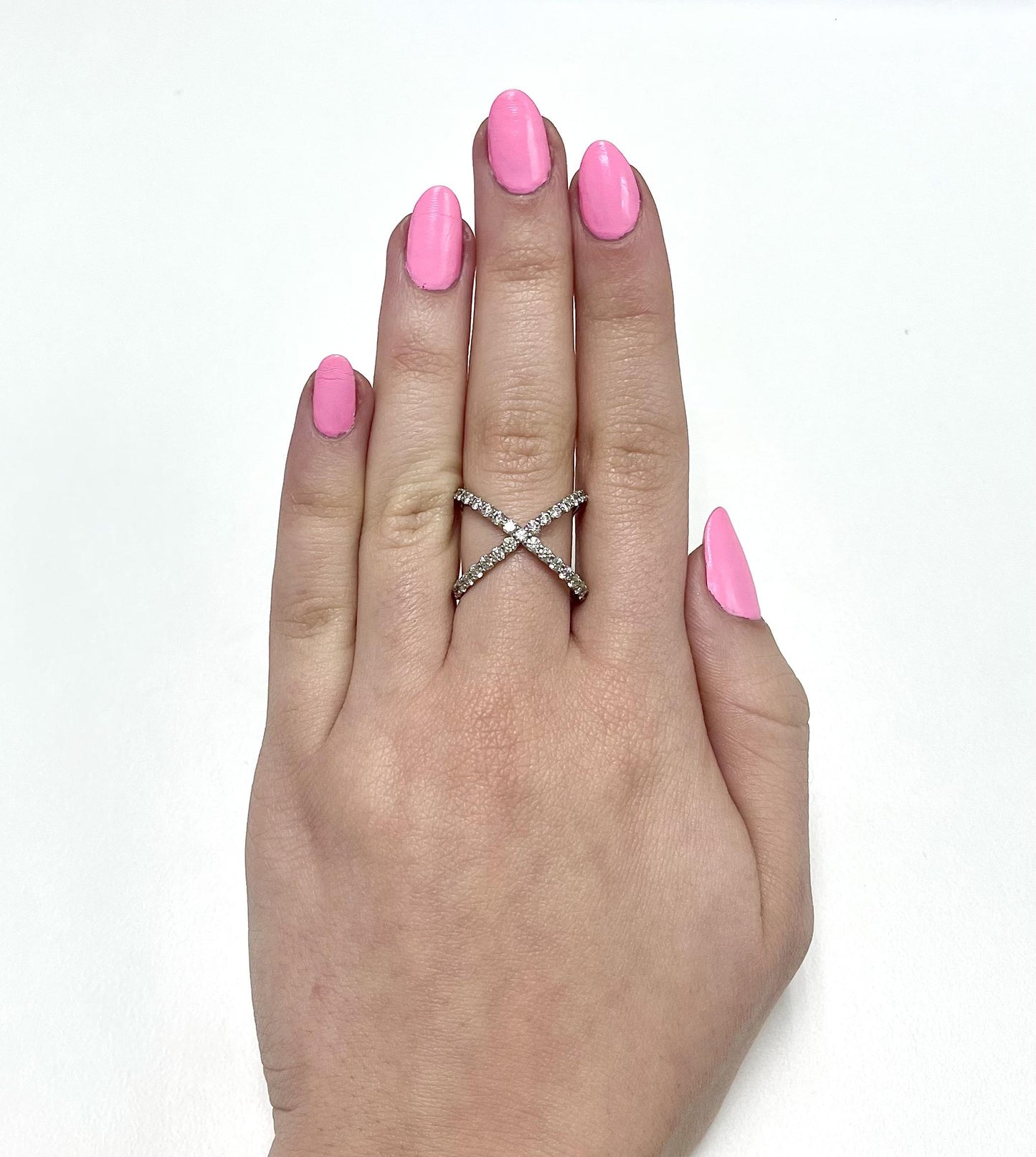 3.00 Carat Diamond X Ring