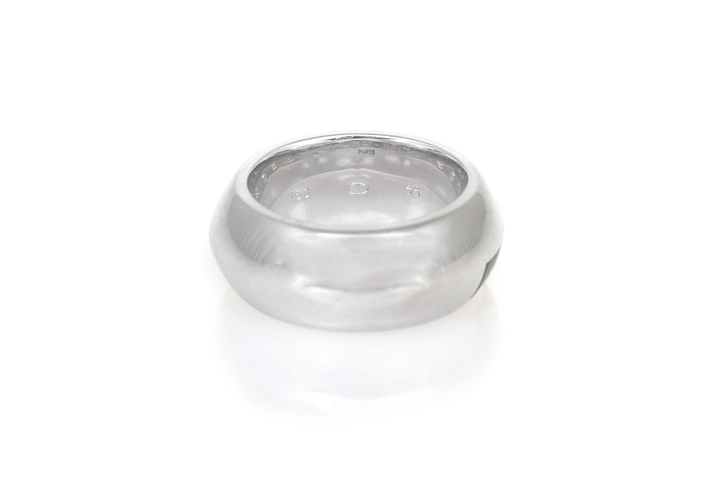 Mauboussin White Gold and Gray Mother of Pearl Checkerboard Ring