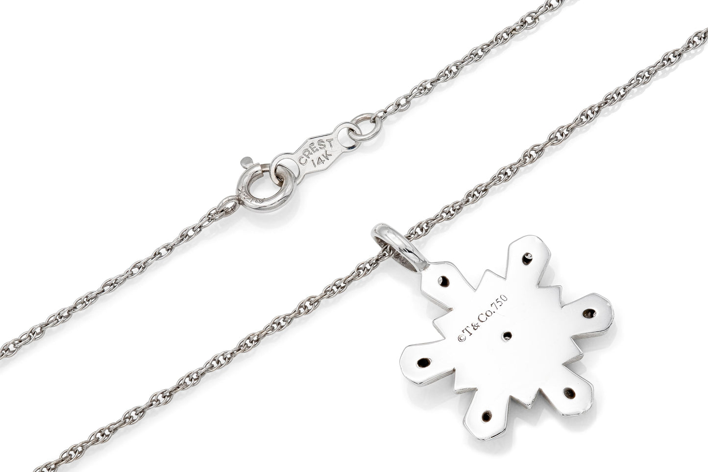 Tiffany & Co. Snowflake Pendant Necklace