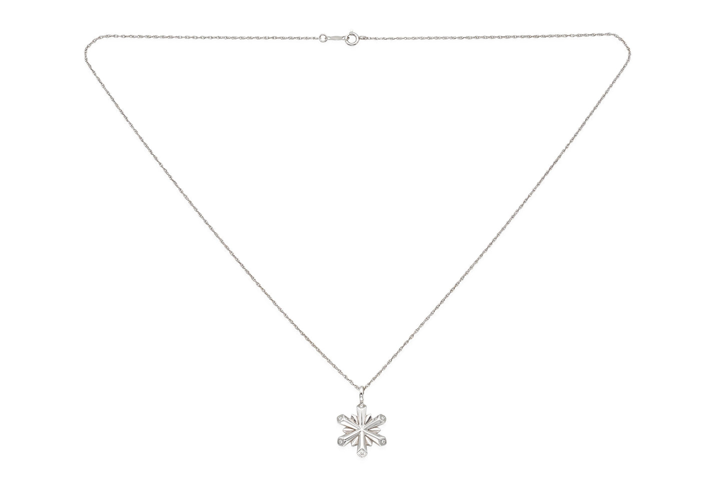 Tiffany & Co. Snowflake Pendant Necklace