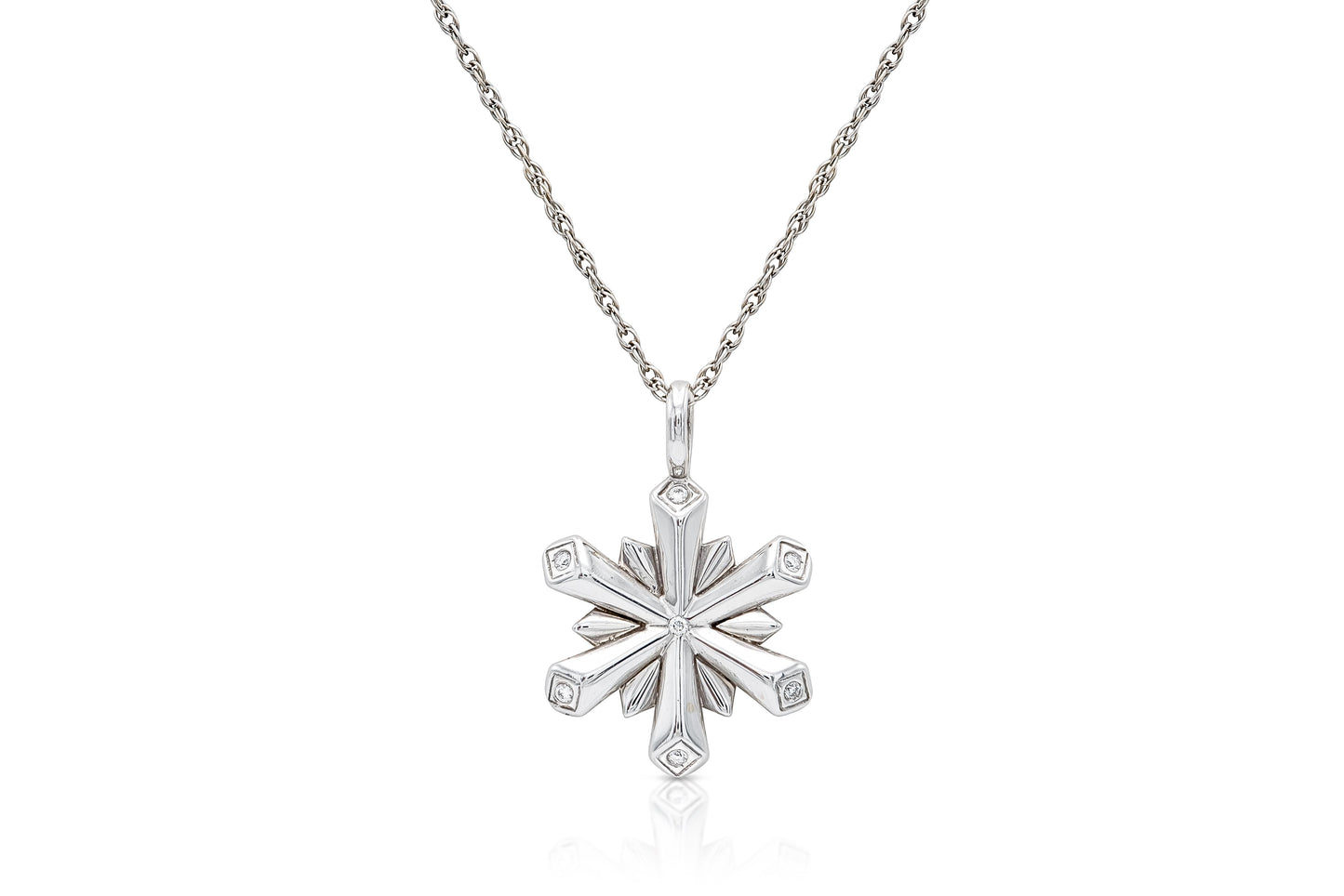 Tiffany & Co. Snowflake Pendant Necklace
