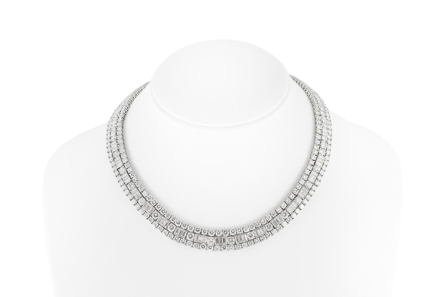 Vintage 1960s David Webb 48.00 Carat Diamond Necklace
