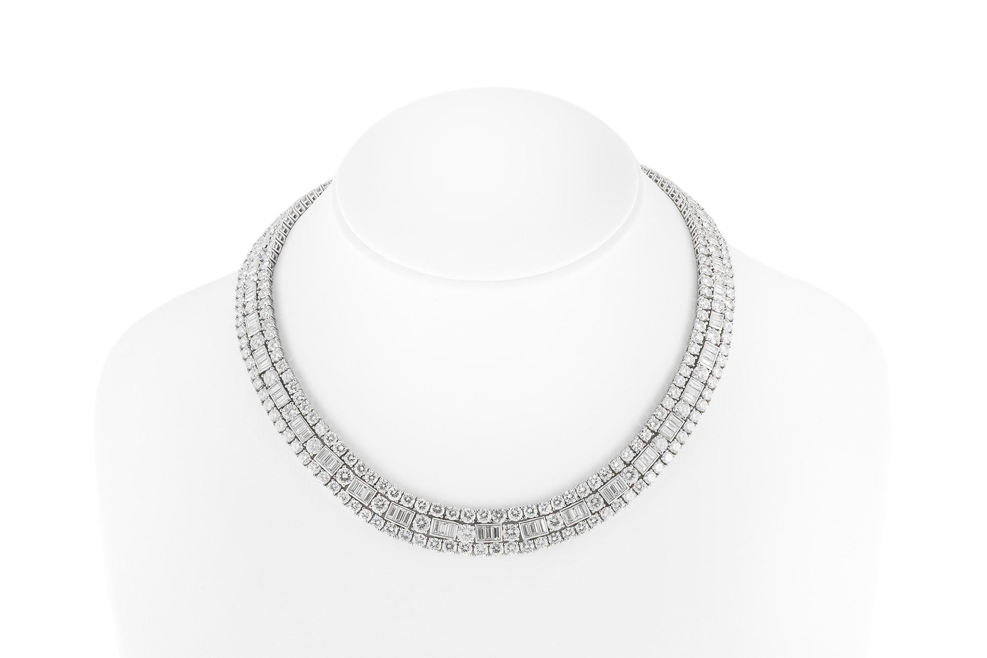 Vintage 1960s David Webb 48.00 Carat Diamond Necklace