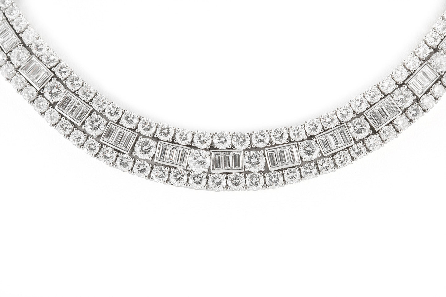 Vintage 1960s David Webb 48.00 Carat Diamond Necklace