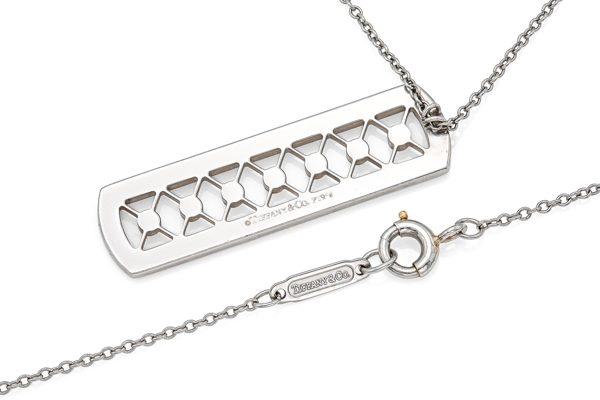 Tiffany & Co. Diamond Voile Weave Pendant necklace